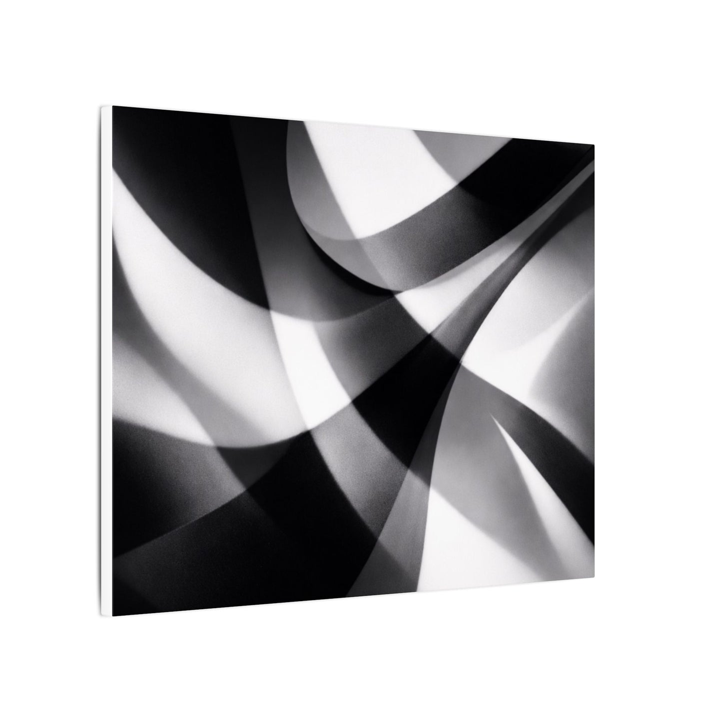 Abstract Black and White Swirl Matte Canvas