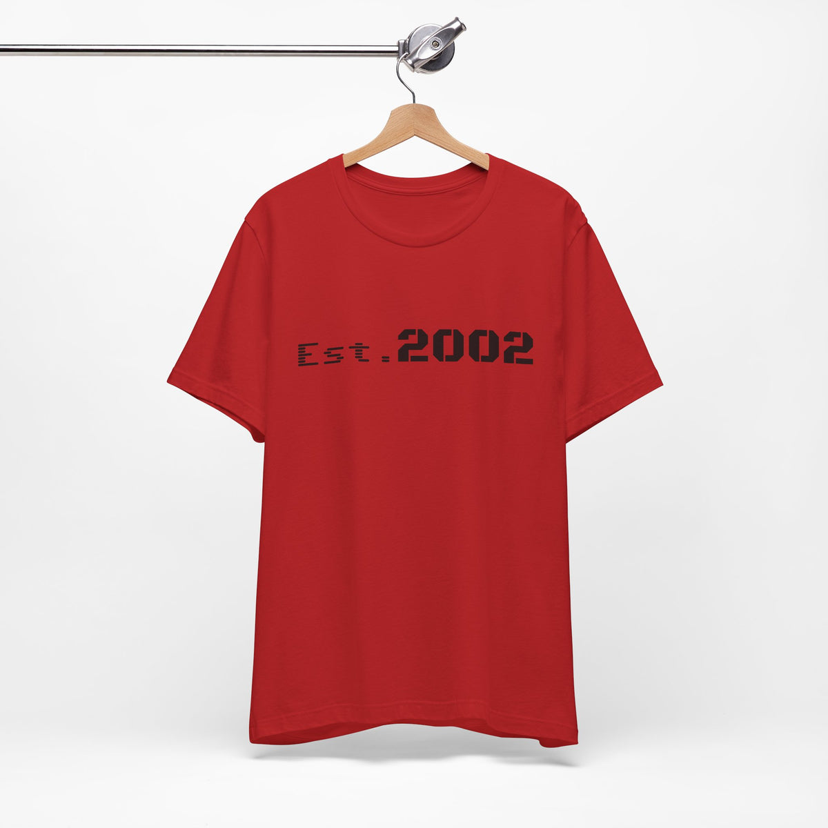 Vintage Est. 2002 T-shirt by Printify featuring classic anniversary design on a comfortable casual tee.