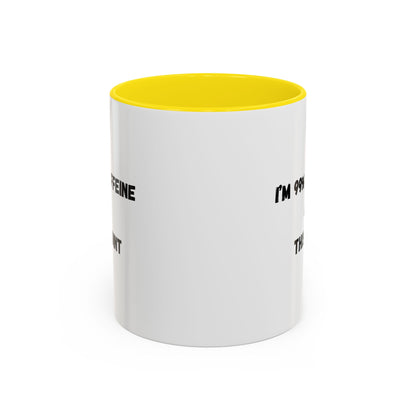 I'm 99% Caffeine Coffee Mug - Funny Gift for Coffee Lovers, Black Accent Mug, Office Humor, Caffeine Addict, Birthday Gift