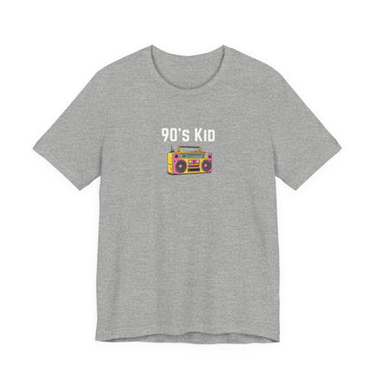 Retro Boombox Tee — 90s Kid Graphic T-Shirt