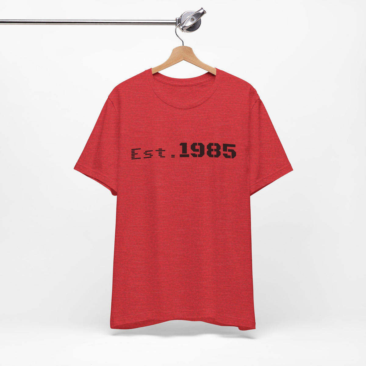 Vintage style Printify T-Shirt featuring "Est. 1985" graphic design, casual and comfortable men's or women's tee.