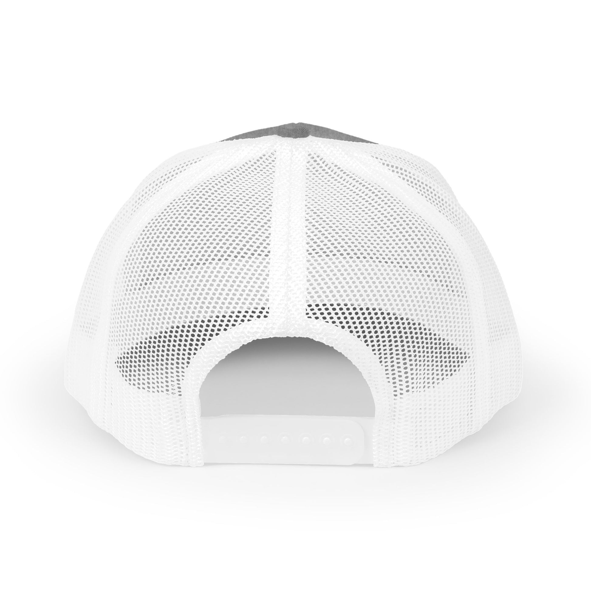 Vintage batter silhouette baseball snapback trucker cap by Printify, featuring a classic design and adjustable fit.