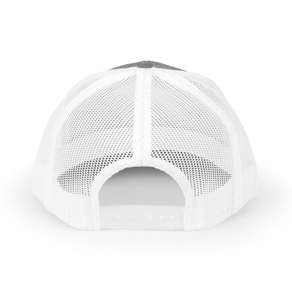 Vintage batter silhouette baseball snapback trucker cap by Printify, featuring a classic design and adjustable fit.