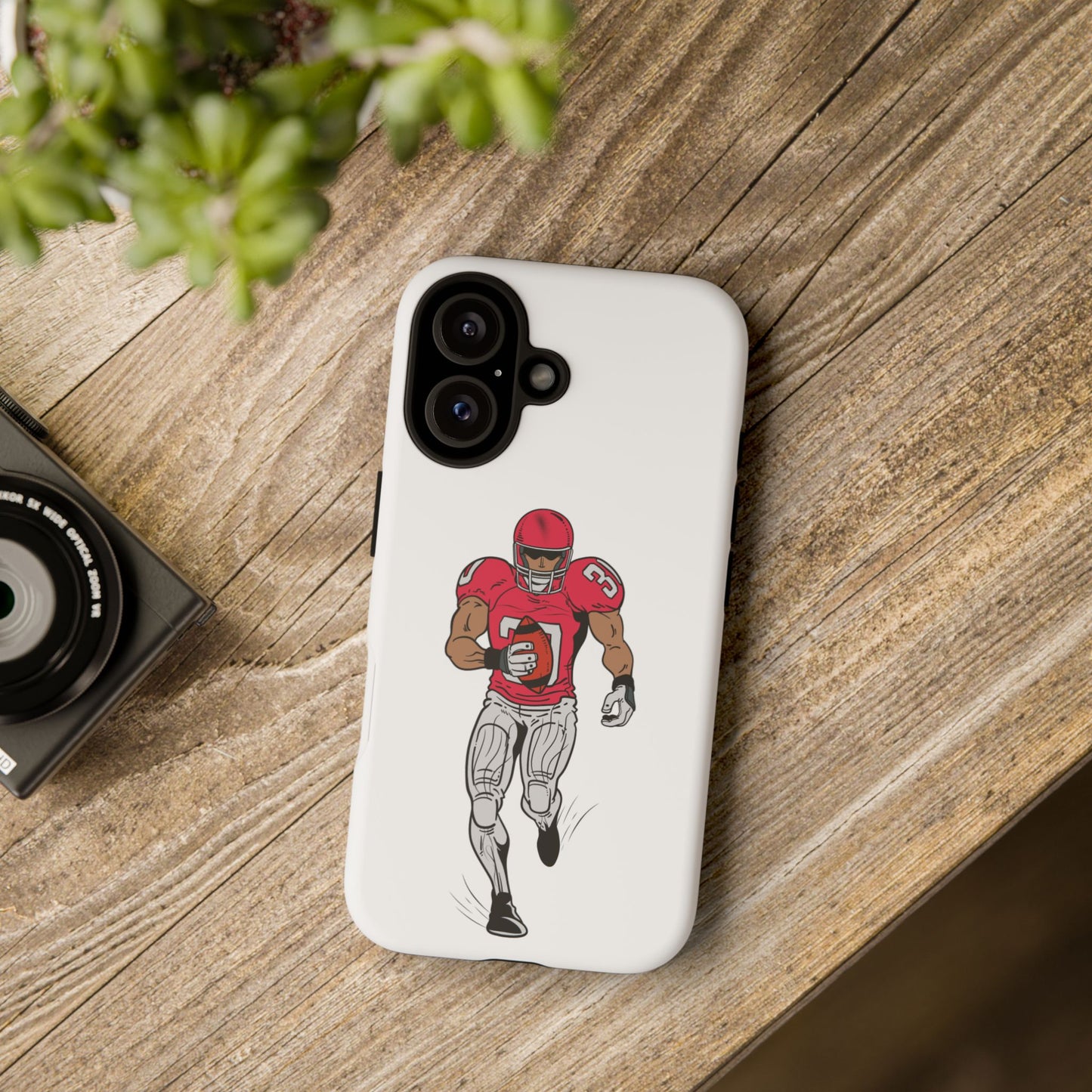 Football Player Tough Case, Sports Phone Cover, Athlete Gift, Tough Phone Case, Fall Sports, Football Lover's Accessory - TRV