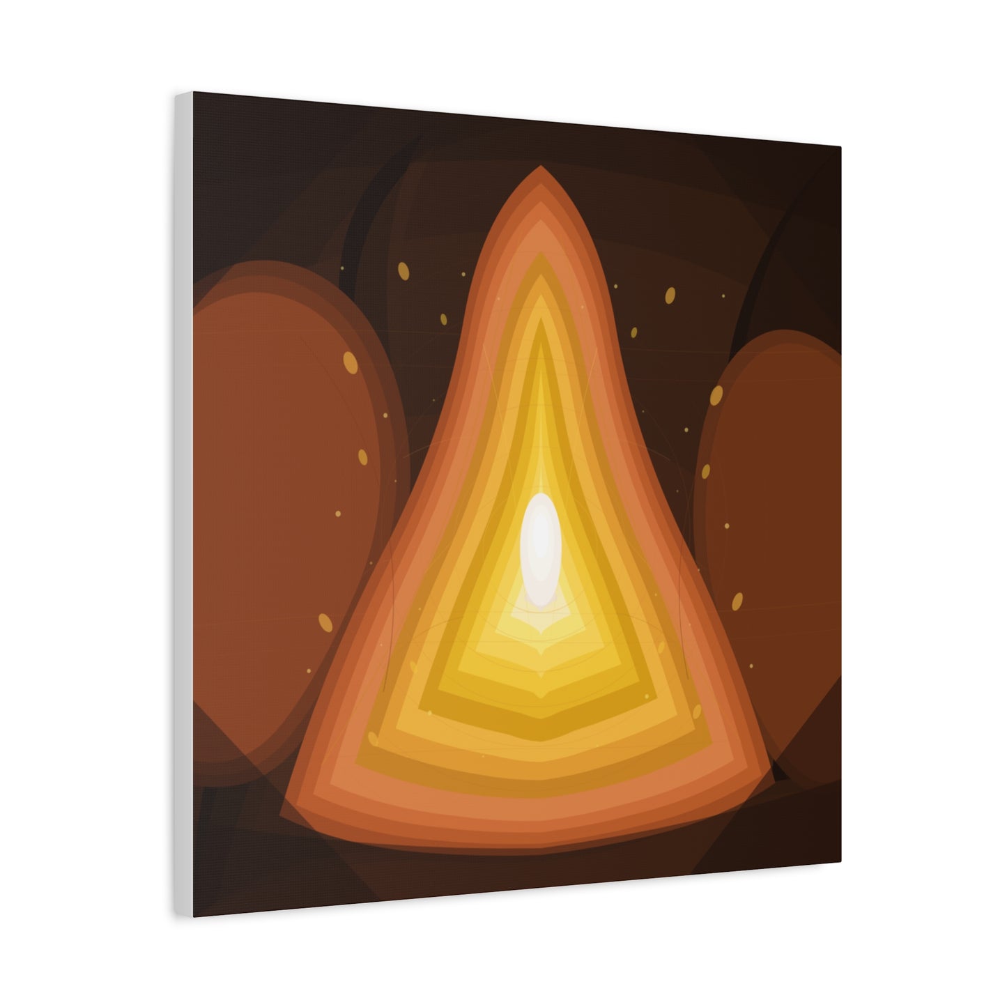 Concentric Fire Furnace Cross-Section Matte Canvas