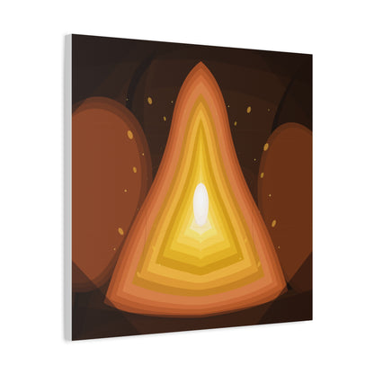 Concentric Fire Furnace Cross-Section Matte Canvas