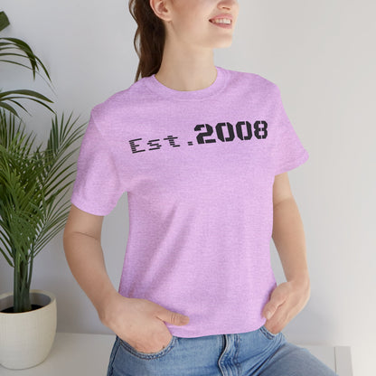 Est. 2008 Unisex Tee, Cool Vintage T-Shirt, Casual Gift, Birthday Apparel, Nostalgic Fashion