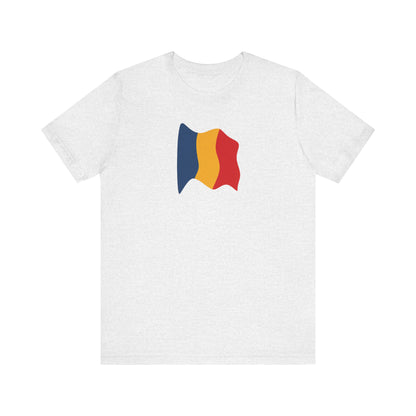 Romanian Flag Unisex Short Sleeve Tee, Casual Shirt, Travel T-Shirt, Gift for Romanians, Summer Outfit, Everyday Wear