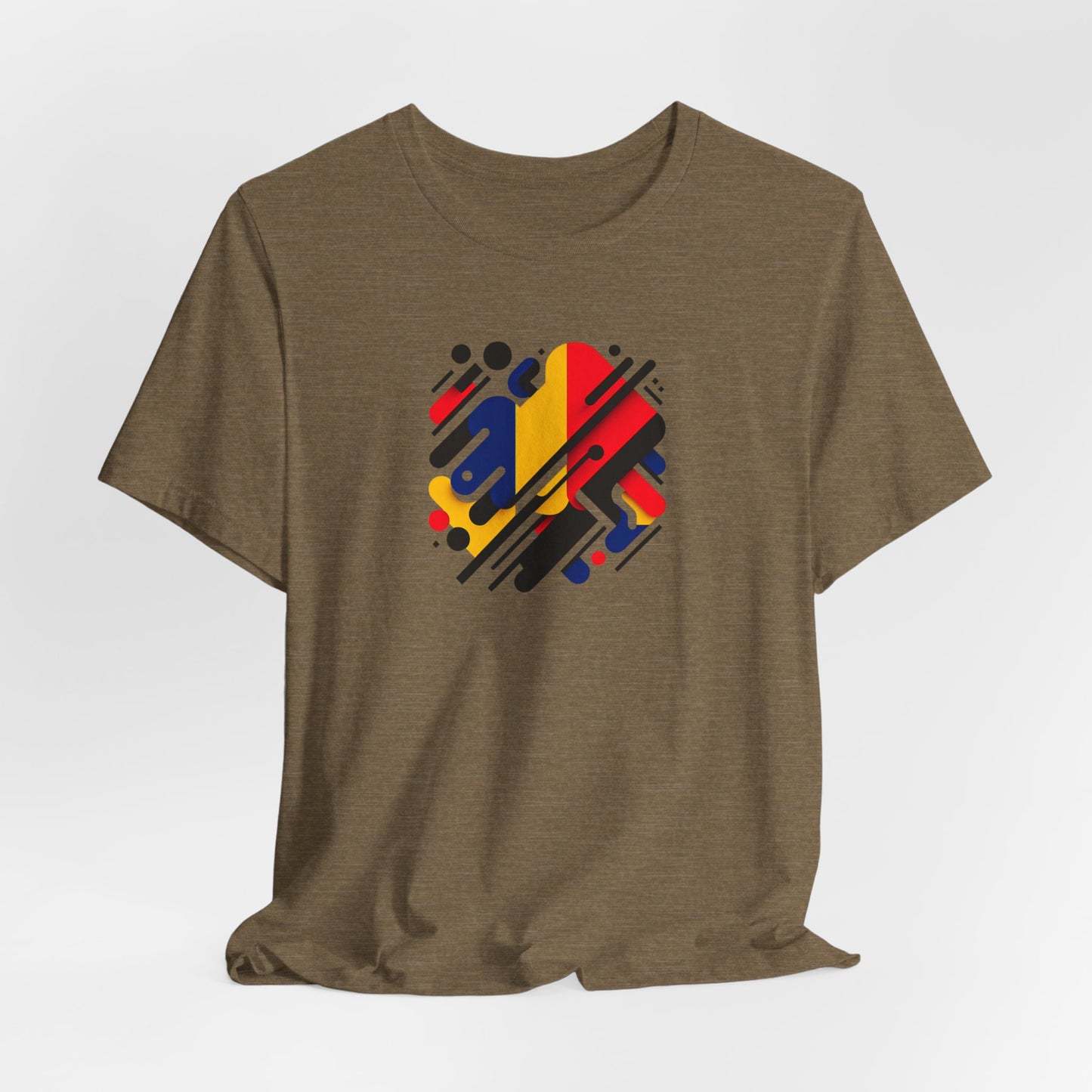 Artistic Heart Unisex Jersey Tee - Vibrant Graphic Tee, Casual Wear, Gift for Art Lovers, Birthday Surprise, Everyday Comfort - TRV