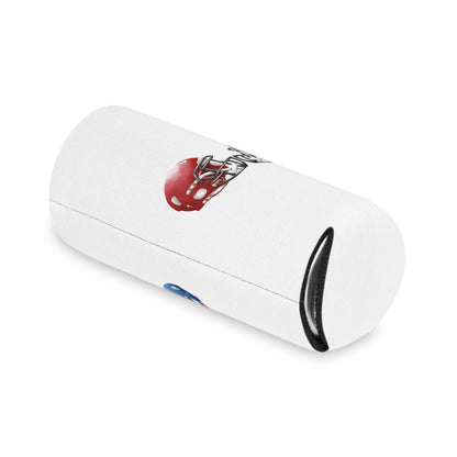 Football Helmet Can Cooler - Red vs Blue Rivalry Koozie