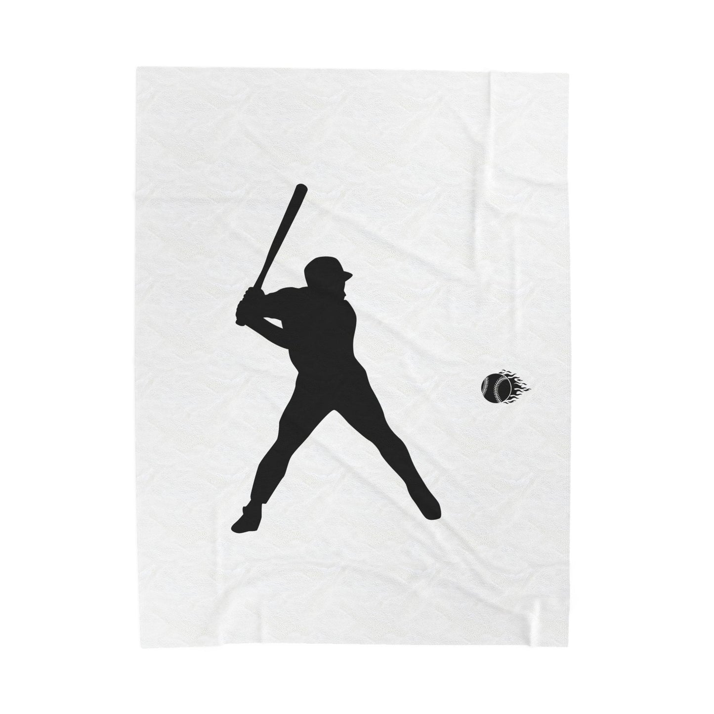 Baseball Player Plush Blanket | Soft Sports Throw, Cozy Gift for Athletes, Home Decor, Game Day Blanket, Perfect for Birthdays - TRV