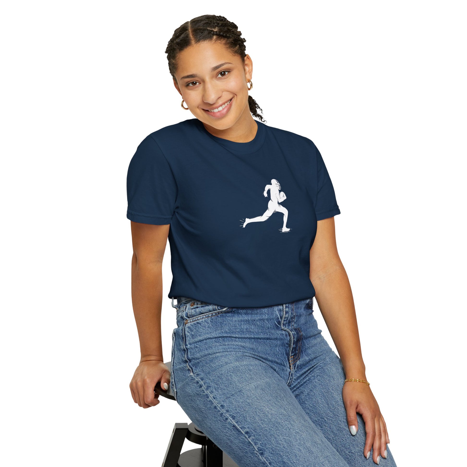 Unisex Football Player T-Shirt | Comfortable Sports Tee, Gift for Runners, Casual Wear, Workout Clothing, Everyday Style - TRV