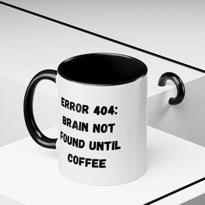 Error 404 Coffee Mug - Perfect for Your Daily Brew, Gift for Programmers, Humor for Coffee Lovers, Office Desk Decor, Nerdy Kitchenware