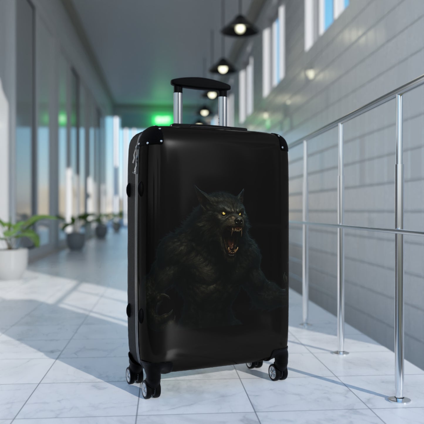Werewolf Travel Suitcase – Dark Howl Luggage for Gothic & Horror Fans