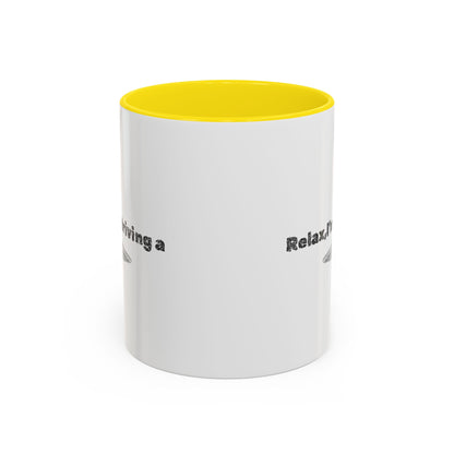 Coffee Mug — “Relax, I’m Driving” UFO Accent Ceramic Mug (11/15 oz)