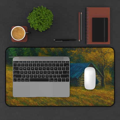 Rustic Landscape Desk Mat, Office Decor, Mouse Pad, Nature Inspired, Gift for Coworkers, Home Office Accessories - TRV