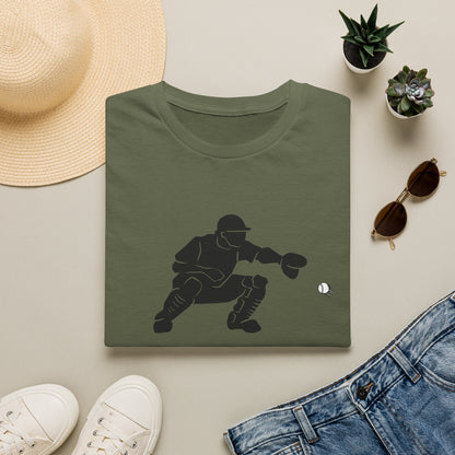 Baseball Catcher Unisex Softstyle T-Shirt, Sports Apparel, Gift for Athletes, Workout Gear, Casual Wear, Special Occasions