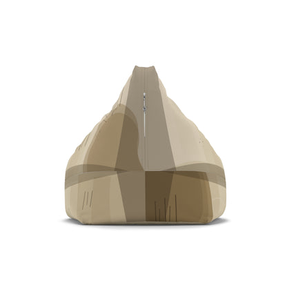 Desert Sand Abstract Pattern Bean Bag Chair Cover | Neutral Boho Living Room - TRV