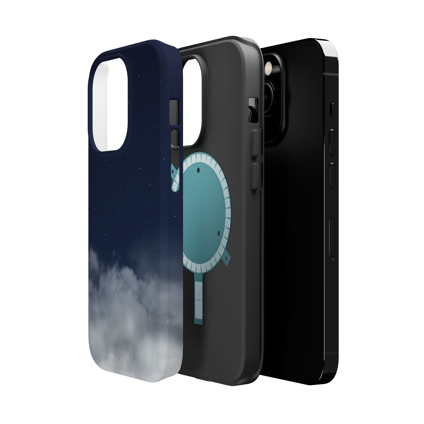 Night Sky Magnetic Impact-Resistant Phone Case — Foggy Cloud Design