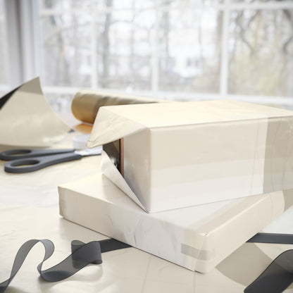 Neutral Abstract Circles Wrapping Paper