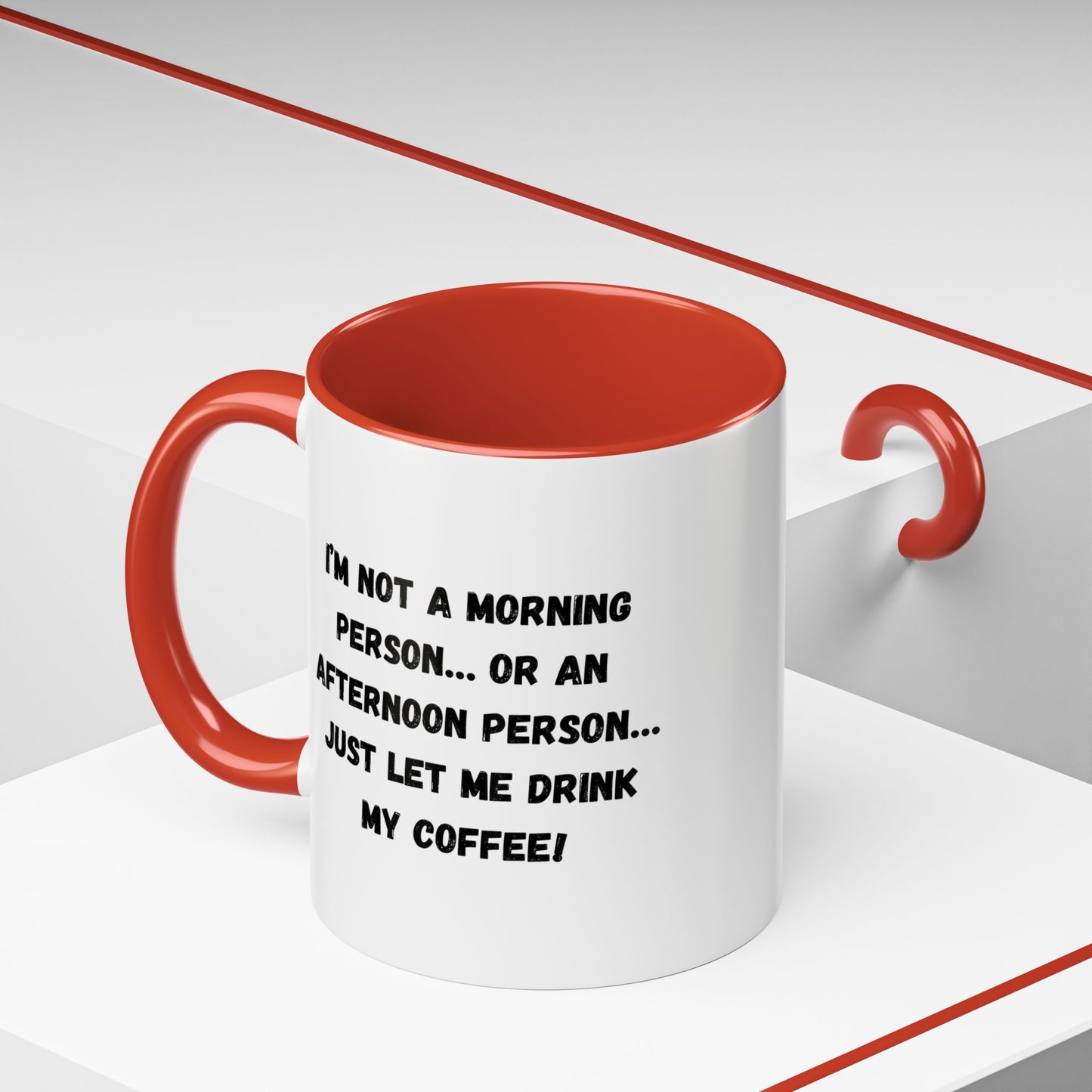 Funny Coffee Mug for Night Owls, I'm Not a Morning Person Mug, Gift for Coffee Lovers, Unique Drinkware, Humor Mug