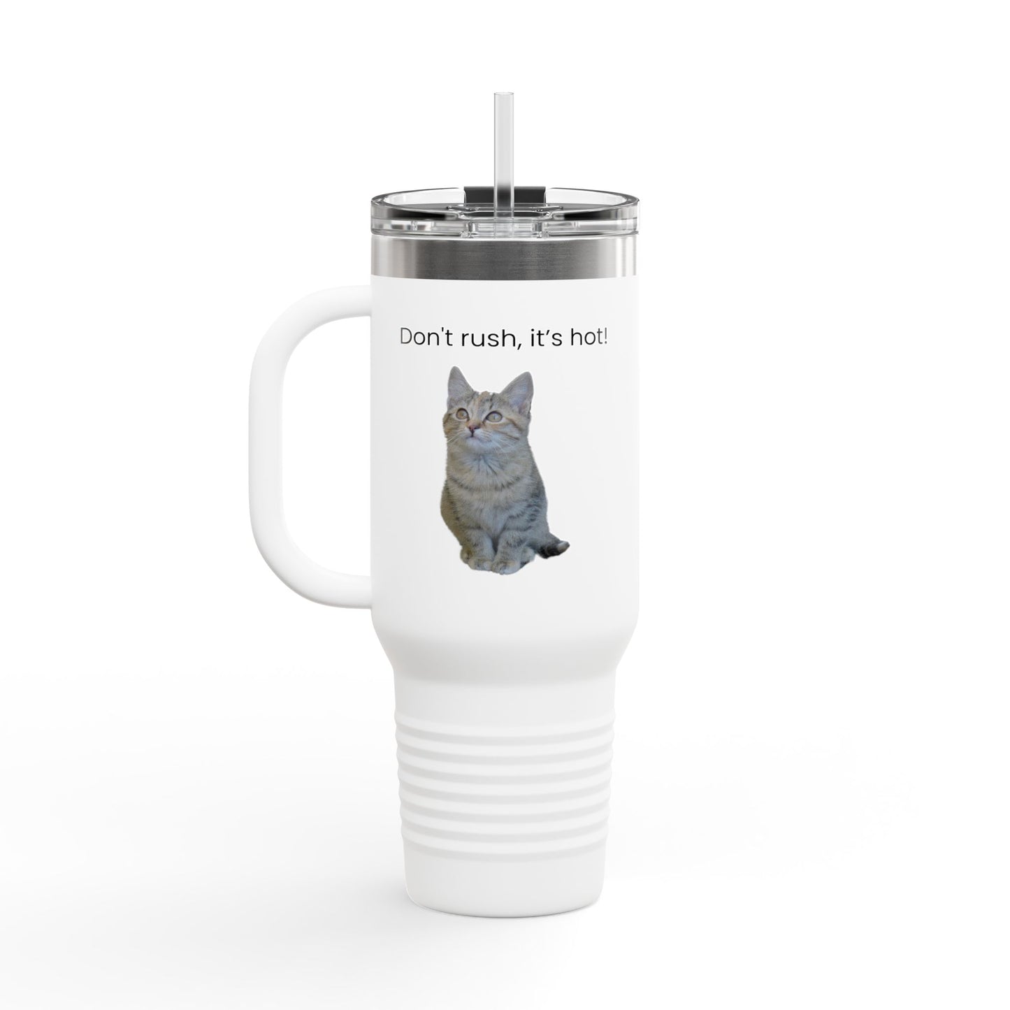 Funny Cat Insulated Travel Mug - 40oz - Perfect for Hot Drinks - TRV