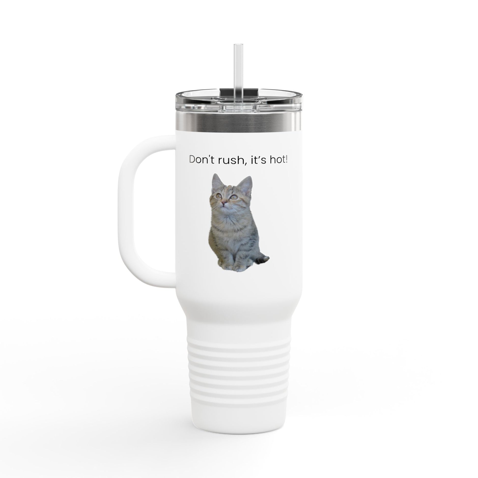 Funny Cat Insulated Travel Mug - 40oz - Perfect for Hot Drinks - TRV