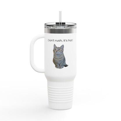 Funny Cat Insulated Travel Mug - 40oz - Perfect for Hot Drinks - TRV
