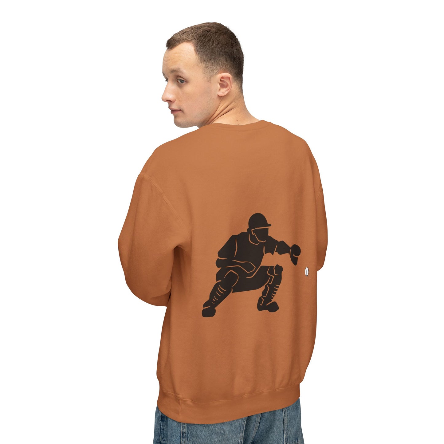Baseball Catcher Unisex Sports Crewneck Sweatshirt - Perfect for Athletes & Casual Wear, Great for Game Days, Birthdays, Apparel for Fans