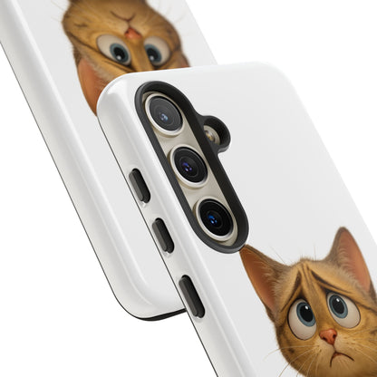 Cute Cat Phone Case, Funny Kitty Case, Animal Lover Gift, Cat Lover Accessory, Unique Cat Design Case, Pet Mom Gift - TRV