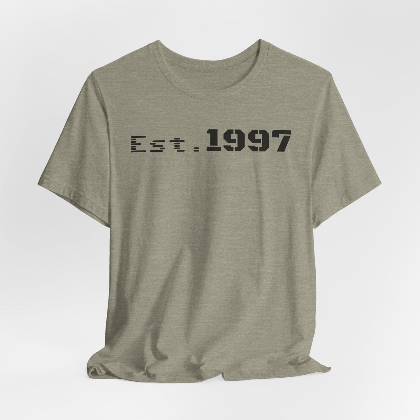 Vintage Est. 1997 Unisex Tee, Gift for Birthdays, Celebrations, Casual Wear, Retro Fashion, Cool Graphic T-Shirt - TRV