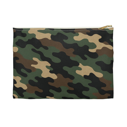 Camouflage Accessory Pouch - Chic Camo Makeup Bag, Gear Organizer, Travel Essentials, Military Style, Gift for Him/Her