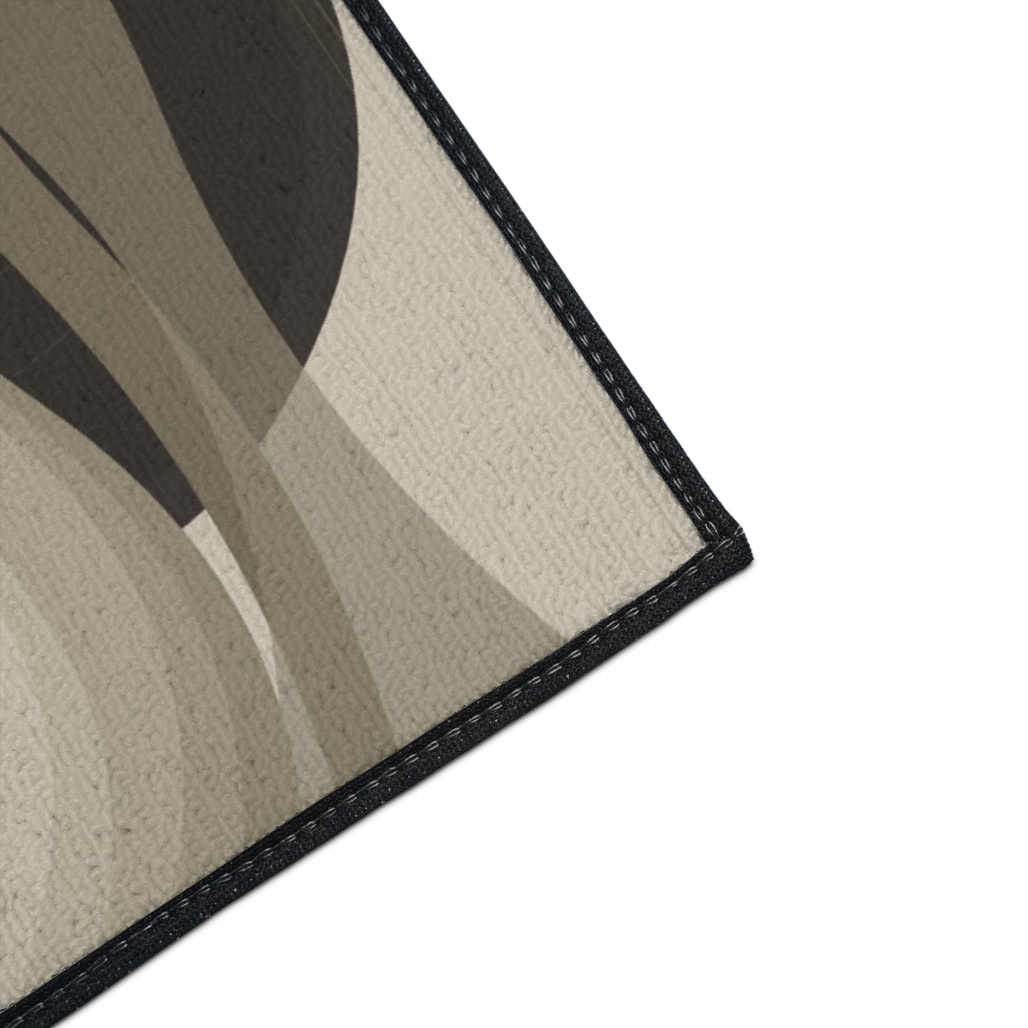 Neutral Abstract Swirls Heavy Duty Floor Mat | Modern Entryway Rug