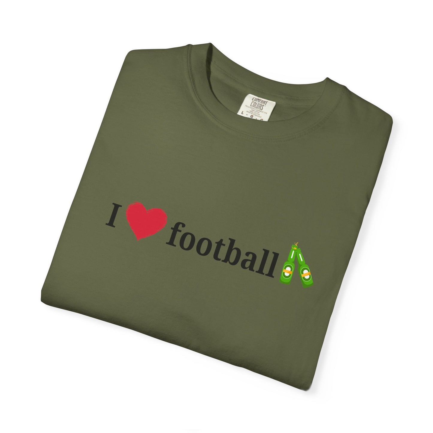 Unisex Football Love Tee - Casual Cotton T-Shirt, Gift for Sports Fans, Comfortable Daily Wear, Perfect for Game Days, Fun Summer Outfits - TRV