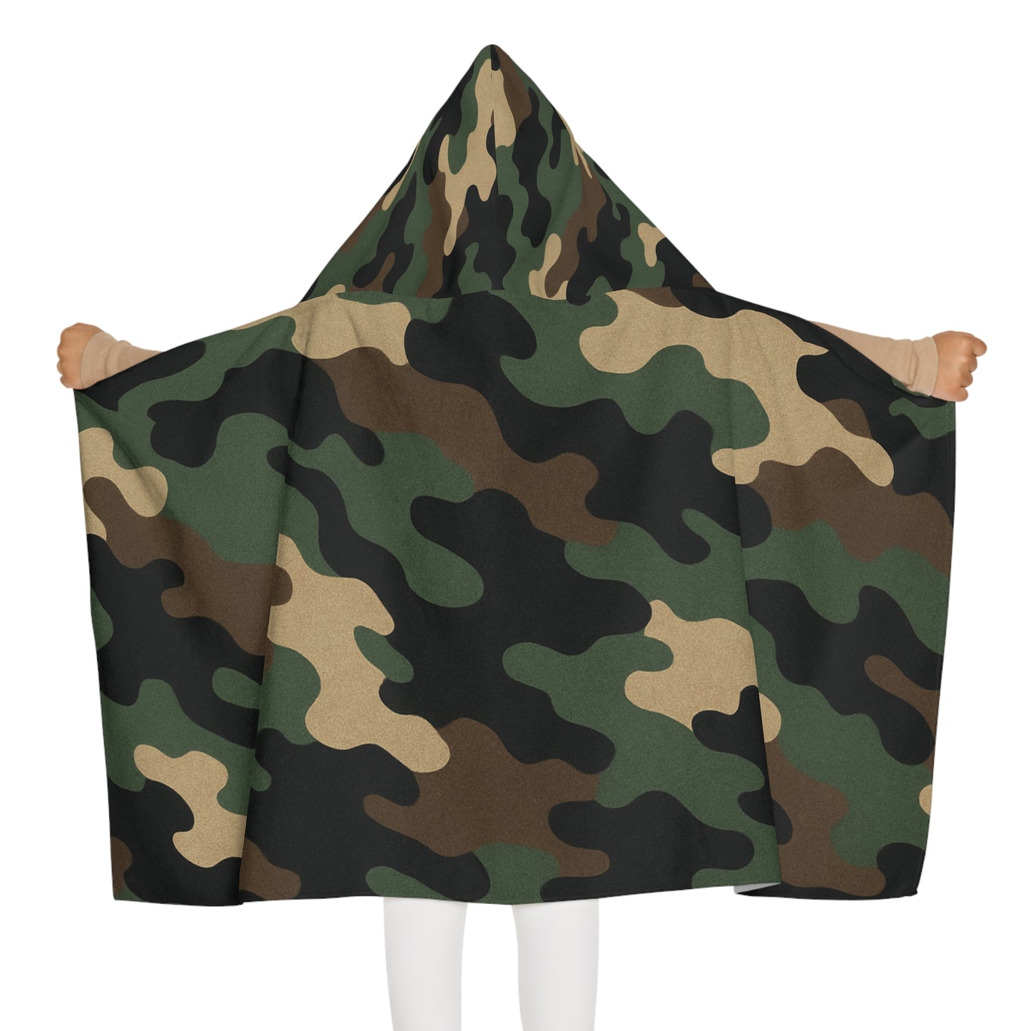 Youth Hooded Towel in Camouflage | Fun Bath Time, Beach Days, Pool Parties, Gifts for Kids, Summer Essentials, Spa Days - TRV