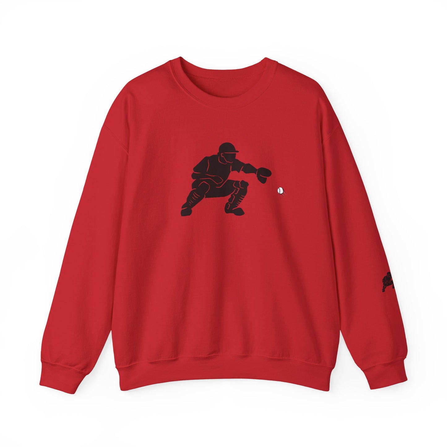 Baseball Catcher Crewneck Sweatshirt | Unisex Sports Apparel | Perfect for Game Days, Gifts, and Casual Wear | Baseball Lover's Gift - TRV