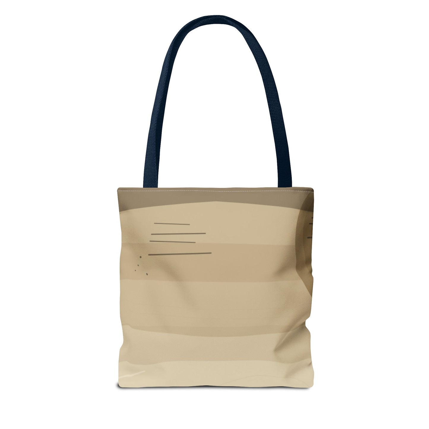 Abstract Neutral Waves Tote Bag | Geometric Circle Pattern