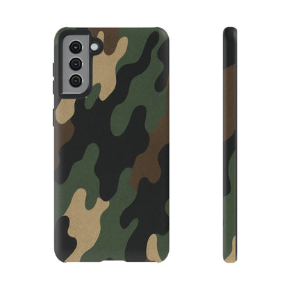 Camouflage Phone Case, Tough Phone Cover, Military Style Accessory, Protective Case for Men, Gifts for Soldiers - TRV