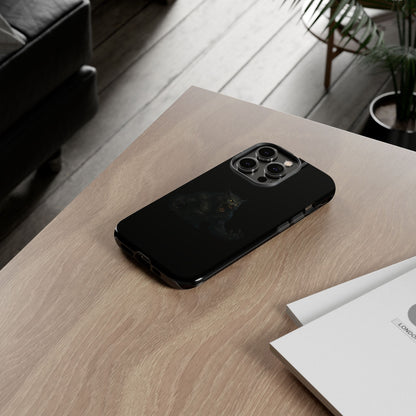 Werewolf phone case with dark monster graphic, durable protective cover for smartphones, by Printify.