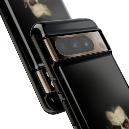 Gothic vampire portrait phone case featuring Dracula horror design for iPhone, with dark, artistic vampire imagery.