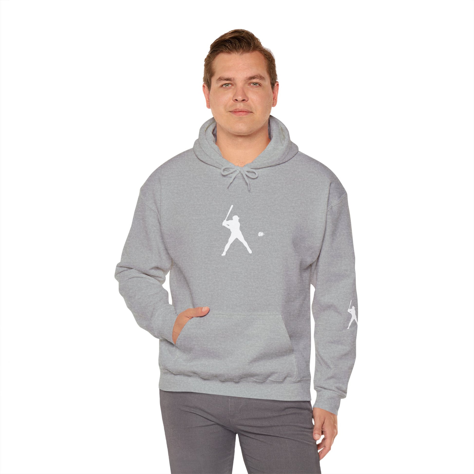Sporty Unisex Baseball Hooded Sweatshirt, Casual Hoodie for Athletes, Perfect for Gifts, Comfy Streetwear, Ideal for Sports Events, Personal Use - TRV