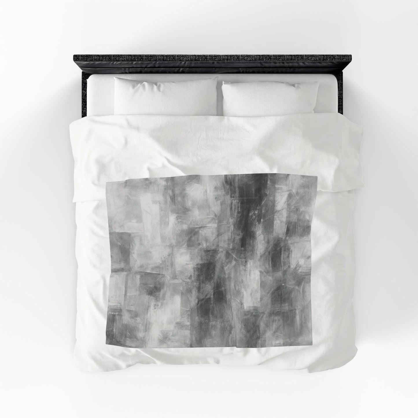 Velveteen plush blanket with colorful all-over print, soft and cozy throw for living room or bedroom decor.