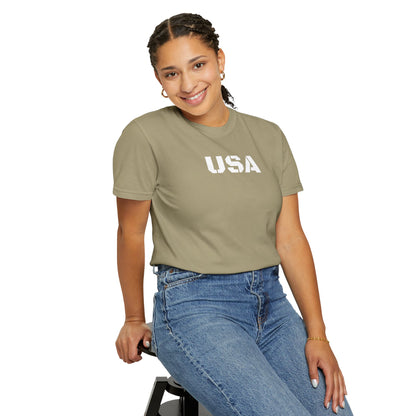 USA Vintage Unisex T-Shirt, Soft Cotton Tee, Casual Wear, Gifts for Her & Him, Summer Essentials, Independence Day Apparel - TRV