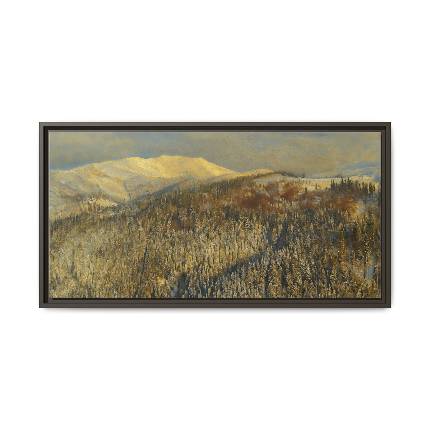 Framed Mountain Canvas Art, Perfect for Home Decor, Nature Wall Art, Gift for Nature Lovers, Cozy Atmosphere - TRV