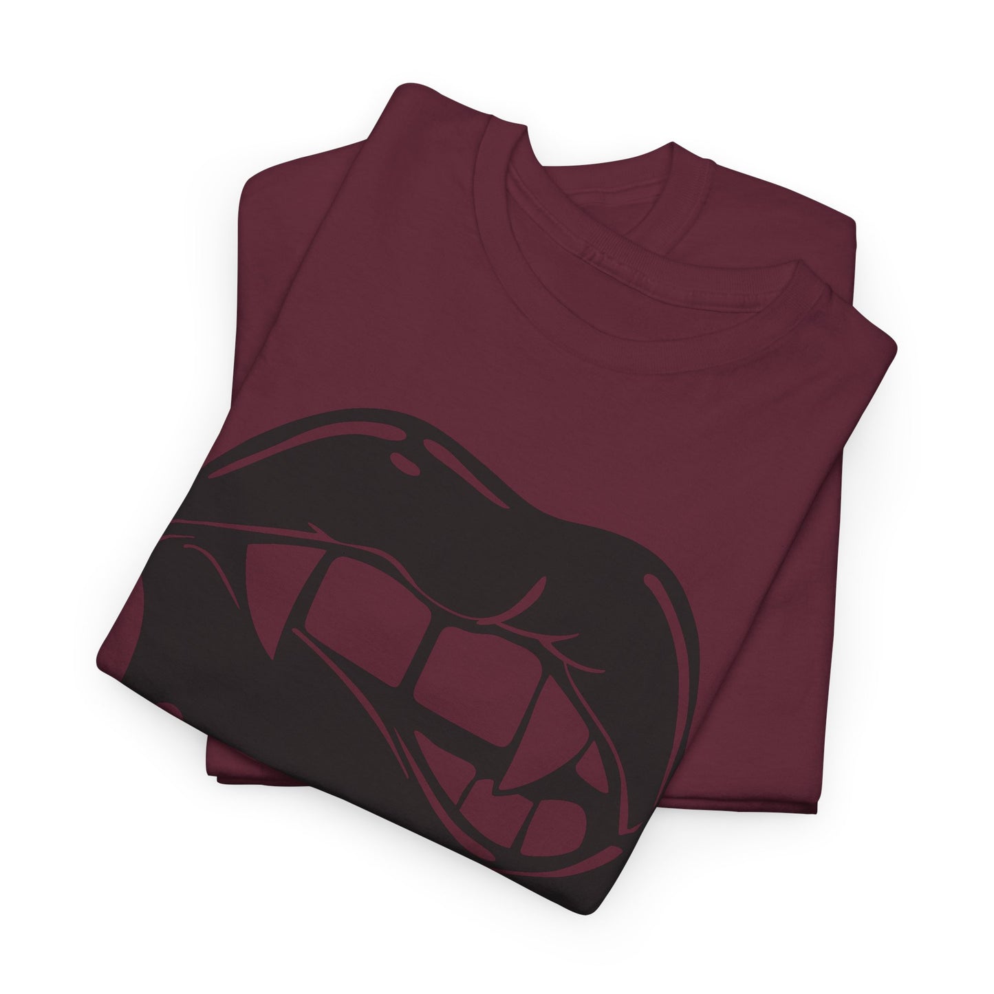 Edgy Graphic Tee - Dripping Lips Design - Unisex Heavy Cotton Tee