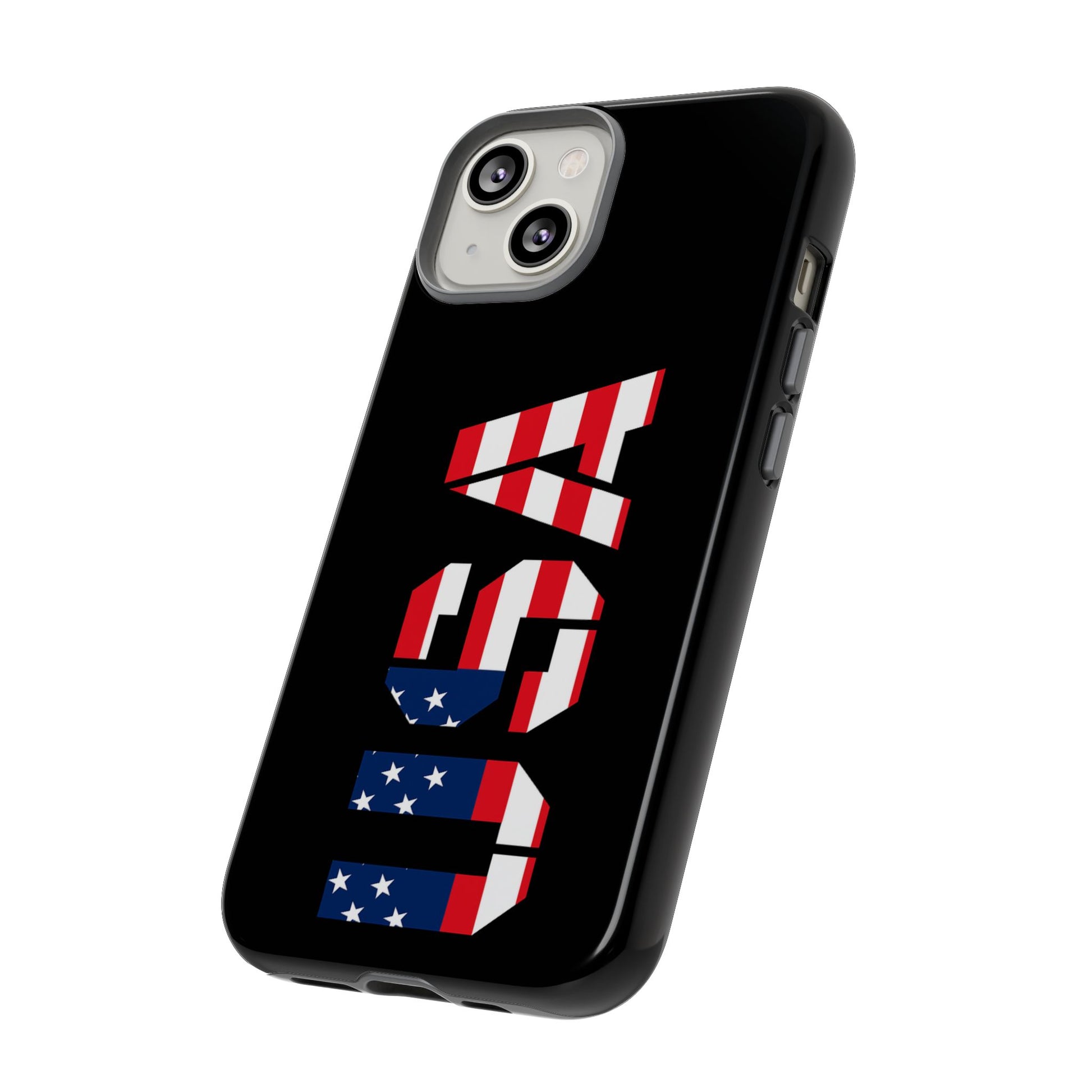 Patriotic American flag phone case by Printify, durable tough case design featuring the USA flag for American pride.