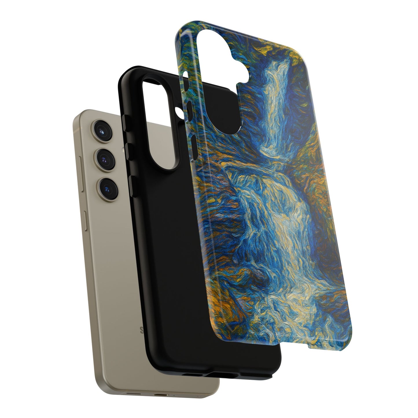 Artistic Phone Case - Waterfall Design, Unique Gift, Phone Accessory, Nature Lover, Original Artwork - TRV