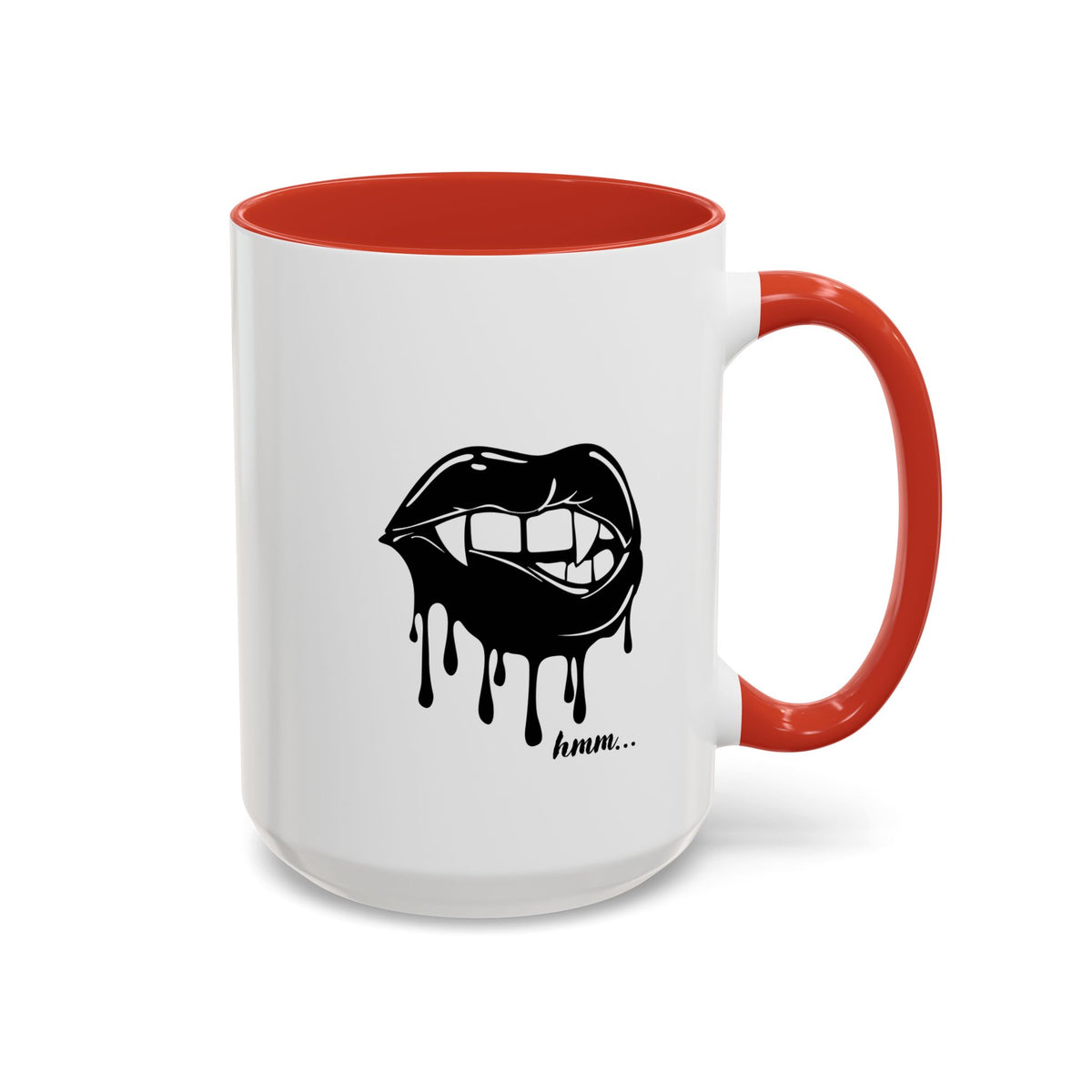 Black drip design coffee mug by Printify, 11oz or 15oz size, with a modern dripping accent pattern on ceramic mug.