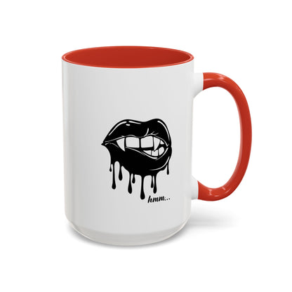 Black drip design coffee mug by Printify, 11oz or 15oz size, with a modern dripping accent pattern on ceramic mug.