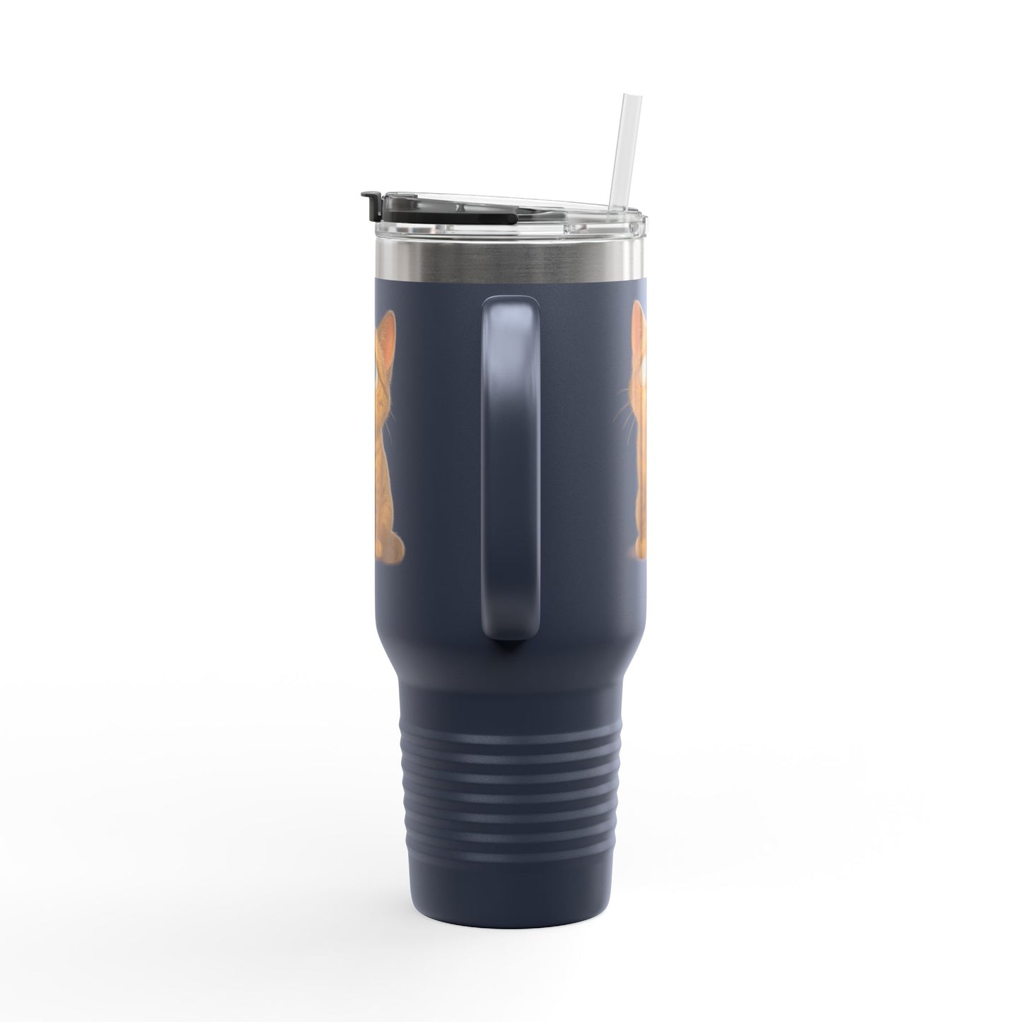 Cute Cat Insulated Travel Mug, 40oz - Perfect for Pet Lovers, Gifts for Cat Owners, Travel Accessories, Cute Drinkware, Animal Lovers - TRV